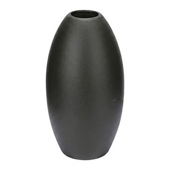 Modern White Ceramic Vase for Home Decor Ribbed Textured Flower Vase for Boho 3.5"Lx3.5"Wx6.1"H