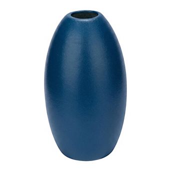 Modern White Ceramic Vase for Home Decor Ribbed Textured Flower Vase for Boho 3.5"Lx3.5"Wx6.1"H
