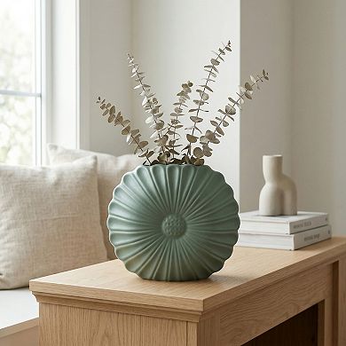 Modern Geometric Flower Vase Unbreakable Plastic Decorative Vase for Home 3.9"Lx1.2"Wx6.9"H