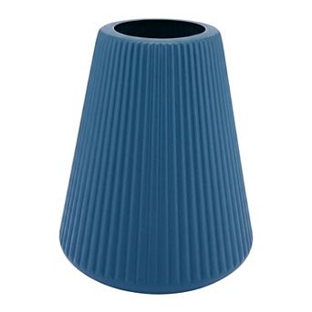 Acrylic Wide Mouth Conic Flower Vase Tall Clear Plastic Trumpet Vase Unbreakable 6.5"Lx6.5"Wx7.9"H