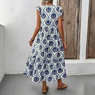 loose fitting summer maxi dresses Summer Loose Fit Maxi Dress with Pockets Black / S