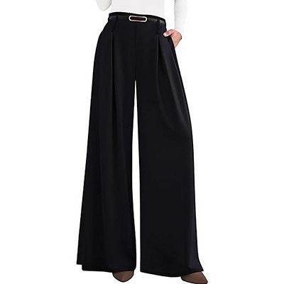 black flowy dress pants Black Flowy Dress Pant with Tie – Twist Boutique