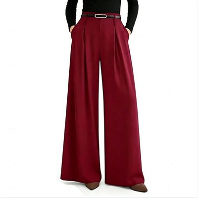 flowy dress pants women Wide Leg Dress Pants Women's Elastic High Waisted Business Casual Trousers  Loose Sweatpants Palazzo Flowy Jogger Pants Army Green at Amazon Women's  Clothing store