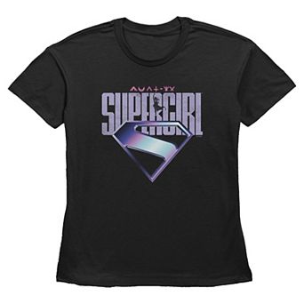 Women's DC Comics Supergirl Chrome Logo Graphic Tee