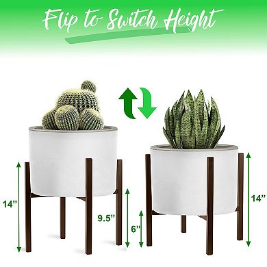 Sorbus Adjustable Metal Plant Stand - for Modern Home Decor, Houseplants