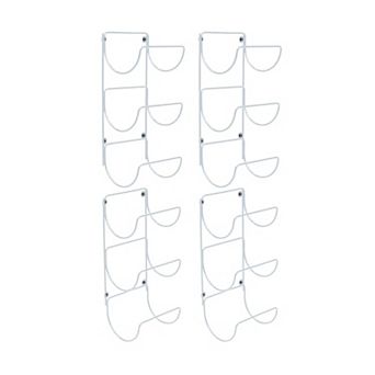 Sorbus 4 Pack Wall-Mount Towel Rack - Great for Organizing (Holds 12)