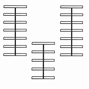 Sorbus Wine Rack Wall Mounted - for Wine Bottles, Liquor, Champagne (Holds 6 Bottle Each)
