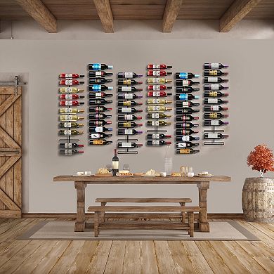 Sorbus Wine Rack Wall Mounted - for Wine Bottles, Liquor, Champagne (Holds 12 Bottle Each)