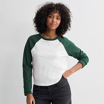 Juniors' SO® Long Sleeve Raglan Tee