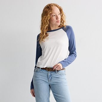 Juniors' SO® Long Sleeve Raglan Tee