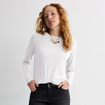 Juniors' SO® Long Sleeve Perfect Tee