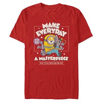 Men's Minions & Monsters Make Everyday A Masterpiece Graphic Tee