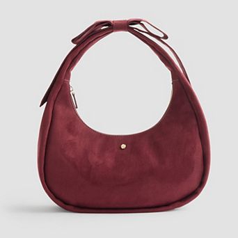 LC Lauren Conrad Julie Bow Crescent Shoulder Bag