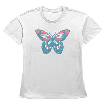 Women's Americana Butterfly Graphic Tee