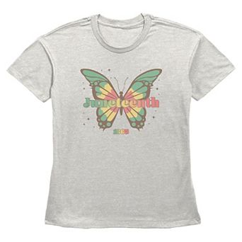 Women's Juneteenth 1865 Butterfly Graphic Tee