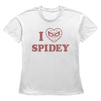 Women's Marvel Spider-Man I Love Spidey Graphic Tee