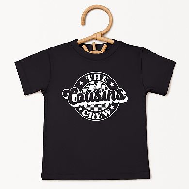 The Juniper Shop The Cousins Crew Checkered Toddler Short Sleeve Tee