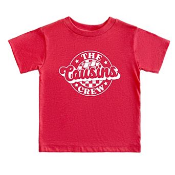The Juniper Shop The Cousins Crew Checkered Toddler Short Sleeve Tee