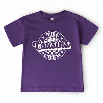 The Juniper Shop The Cousins Crew Checkered Toddler Short Sleeve Tee