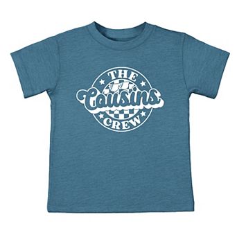 The Juniper Shop The Cousins Crew Checkered Toddler Short Sleeve Tee