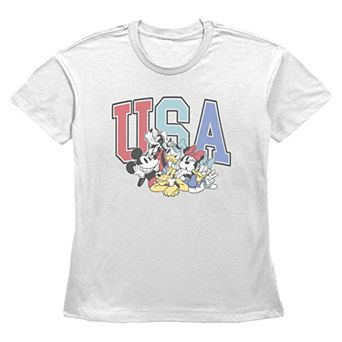 Women's Disney's Mickey Mouse & Friends USA Graphic Tee