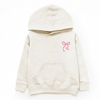 The Juniper Shop Pink Bow Outlined Youth Hoodie