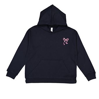 The Juniper Shop Pink Bow Outlined Youth Hoodie