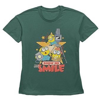 Women's Minions Show Me That Smile Graphic Tee