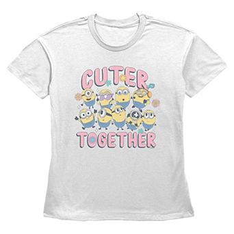 Women's Minions Cuter Together Graphic Tee