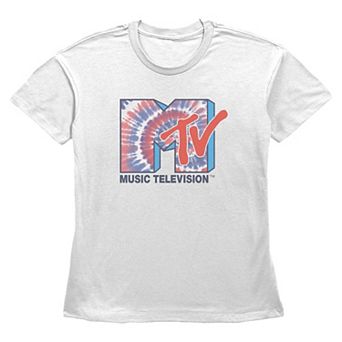 Women's MTV Americana Tie-Dye Print Graphic Tee