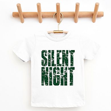 Silent Night Block Distressed - Youth Short Sleeve Graphic T-Shirt