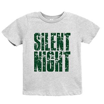 Silent Night Block Distressed - Youth Short Sleeve Graphic T-Shirt