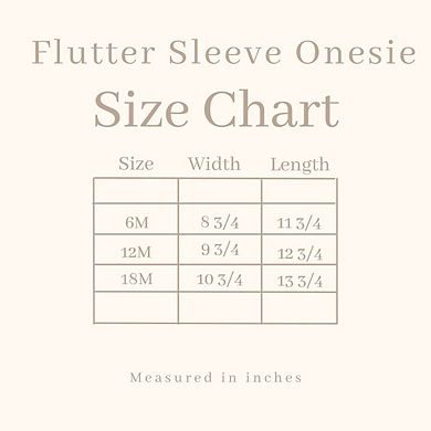 Love Varsity Hearts - Baby Flutter Sleeve Bodysuit