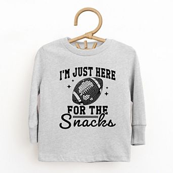 I'm Just Here For The Snacks Disco - Toddler Long Sleeve Graphic Tee