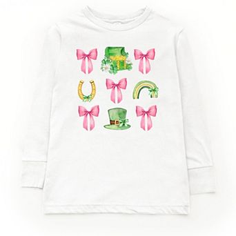 Leprechaun Chart Coquette - Youth Long Sleeve Graphic T-Shirt