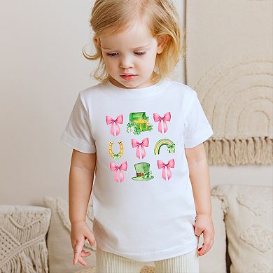 Leprechaun Chart Coquette - Toddler Short Sleeve Graphic T-Shirt