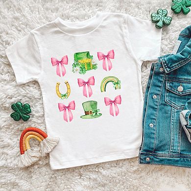 Leprechaun Chart Coquette - Toddler Short Sleeve Graphic T-Shirt