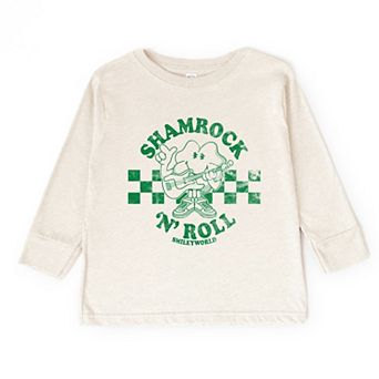 SmileyWorld Shamrock 'N' Roll - Toddler Long Sleeve Graphic Tee