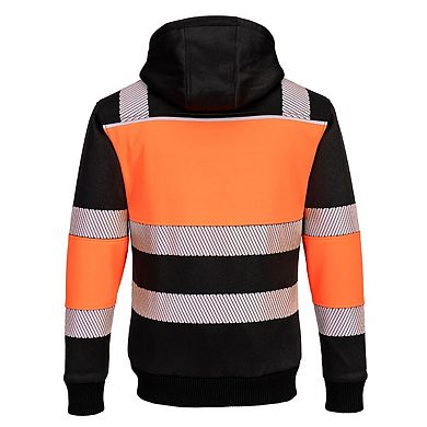 Portwest Mens PW3 Class 1 High-Vis Full Zip Hoodie