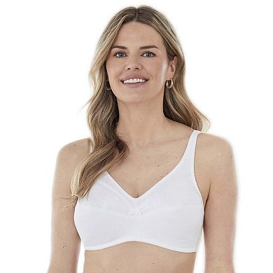 Bestform Floral Trim Wireless Cotton Bra with Lightly-Lined Cups 5006233