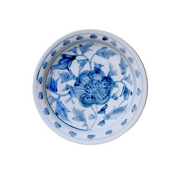 Small Porcelain Peony Dish