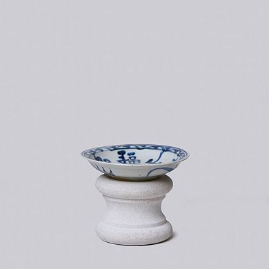Small Porcelain Auspicious Couplet Dish