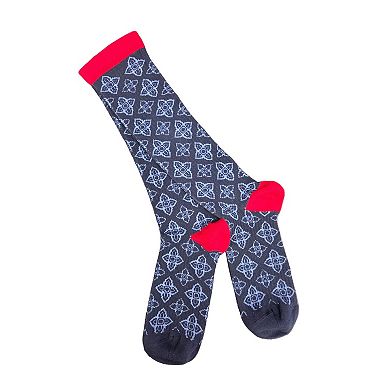 Men's Light Compression Knee High 1 Pair Socks, Great for Travel