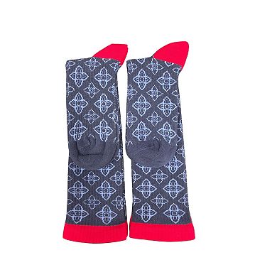 Men's Light Compression Knee High 2 Pair Socks, Great for Travel
