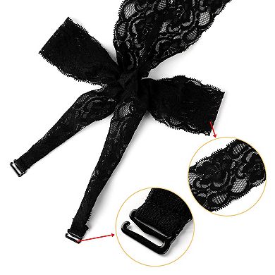 Elastic Adjustable Bra Shoulder Straps Lace Neck Wrap for Dress for Women