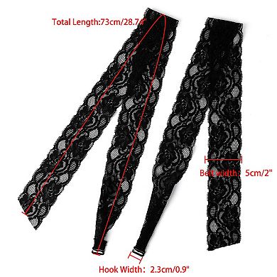 Elastic Adjustable Bra Shoulder Straps Lace Neck Wrap for Dress for Women