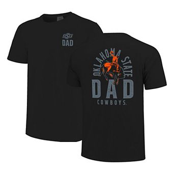 Men's Black Oklahoma State Cowboys Father's Day Mascot Overlay T-Shirt