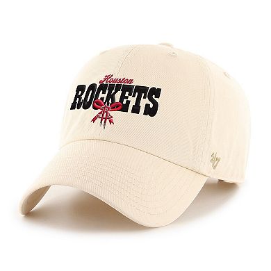 Women's '47 Natural Houston Rockets Bow Stack Clean Up Adjustable Hat