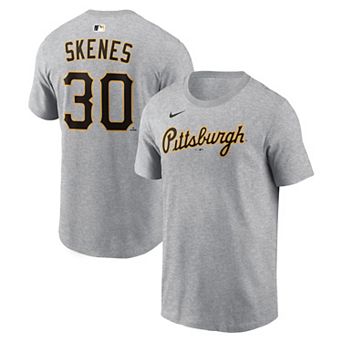 Men's Nike Paul Skenes Heather Gray Pittsburgh Pirates Name & Number T-Shirt