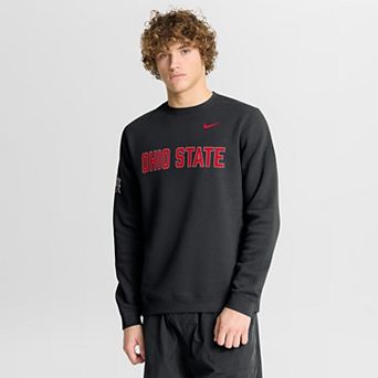 Men's Nike Black Ohio State Buckeyes 2026 Sideline Club Sweatshirt